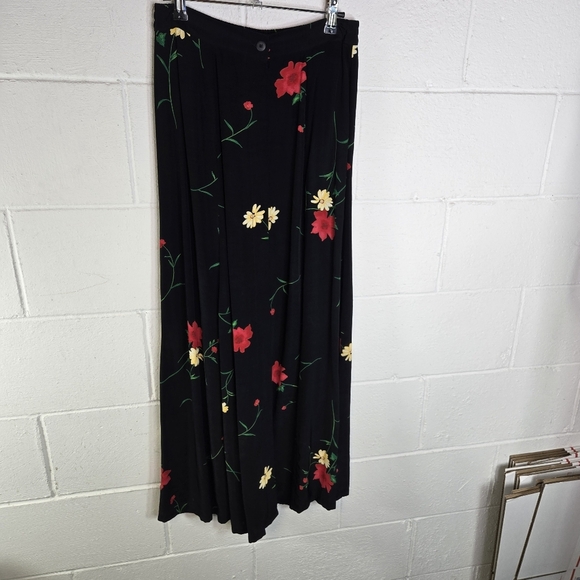 Vtg 90s The Limited Floral Cottagecore Long Button Down Skirt - Picture 6 of 6